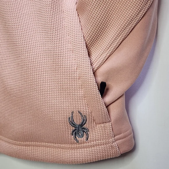 Spyder Zip-up Women's Jacket Size Medium Misty Rose Fleece Lined - Picture 1 of 12